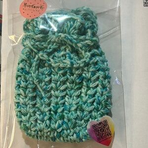 BAMBI-SPECIAL ORDER 
Handmade Green and Blue crochet soap saver bag